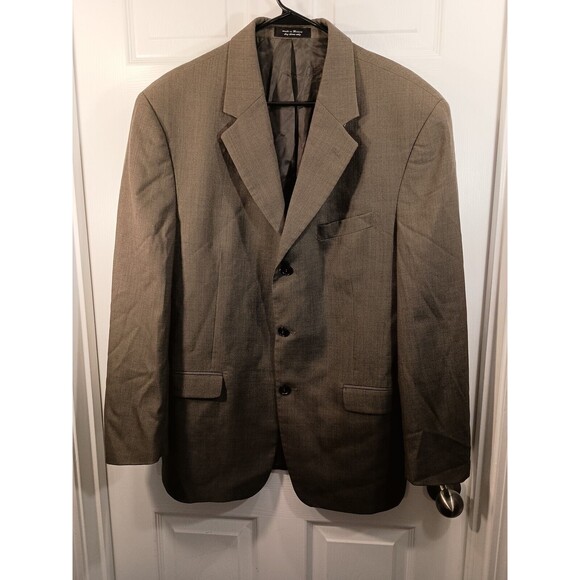 Gianfranco Ruffin Italy Blazer Jacket Brown Size 43R - Picture 1 of 10